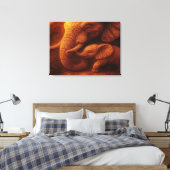 Protective Elephant  Canvas Afdruk (Insitu (Slaapkamer))