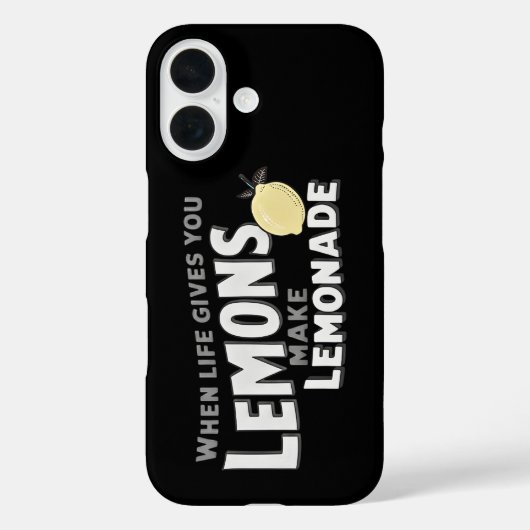 Protective Phone Case Motivational Lemons Resilien (Achterkant)