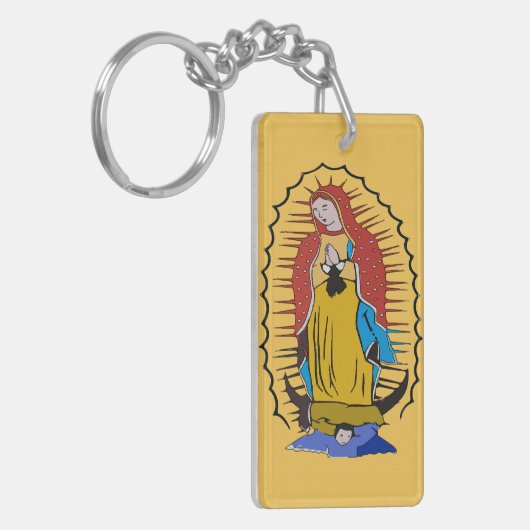 Protégenos Virgin van Guadalupe Sleutelhanger (Voorkant Links)