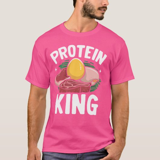 Protein King gewichtheffen T-shirt (Voorkant)