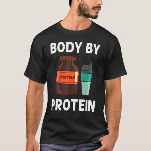 Protein Shakes Powder Whey Drink snacks Vegan Foo T-shirt (Voorkant)