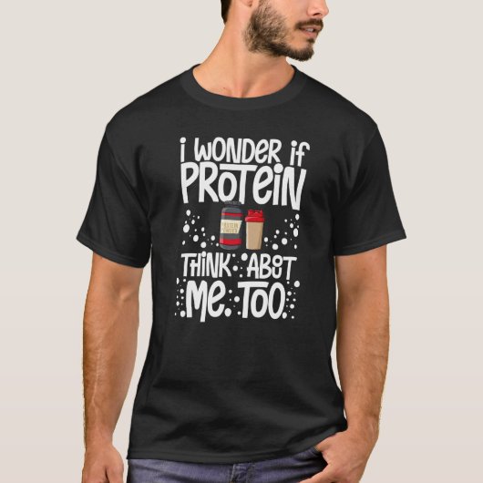 Protein Shakes Powder Whey Drinks Snacks Vegan Foo T-shirt (Voorkant)