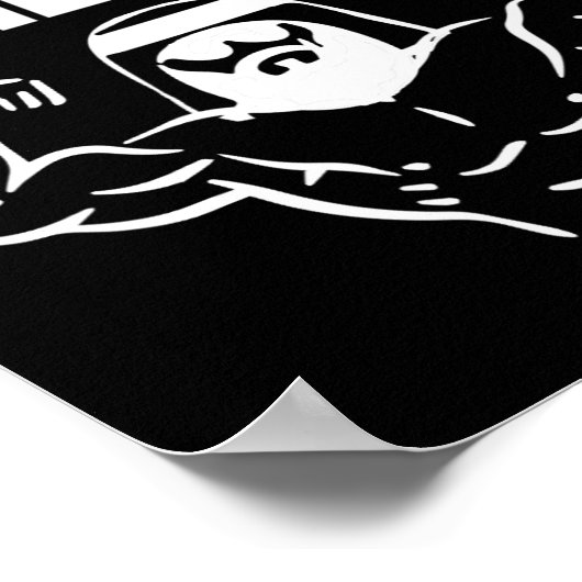 Protein sjeik Funny Arabic Gym Fitness Lover Body Poster (Hoek)