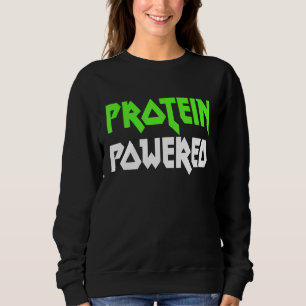 Proteïne aangedreven Fitness Facts Workout Quote M Trui