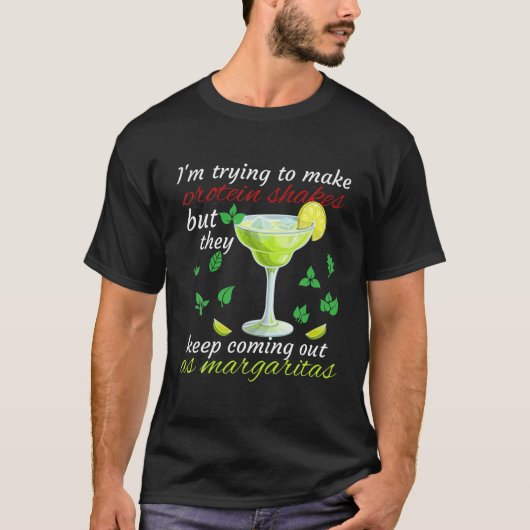Proteïne schudden blijft voortkomen uit de tijd. t-shirt (Voorkant)