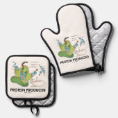 Proteïneproducent Biology Protein Synthesis Humor Ovenwant & Pannenlap Set (Voorkant / Achterkant)