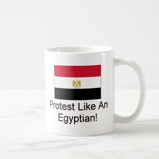 Protest als een Egyptische Koffiemok (Rechts)