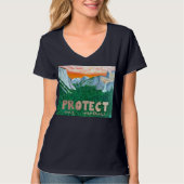 Protest, Bescherm Moeder natuur, Nationale Parken T-shirt (Voorkant)