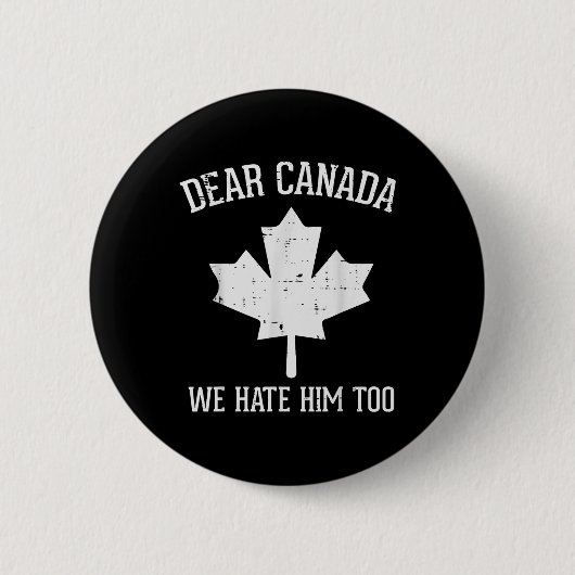 Protest Beste Canada We haten hem te maple gelijkh Ronde Button 5,7 Cm (Voorkant)