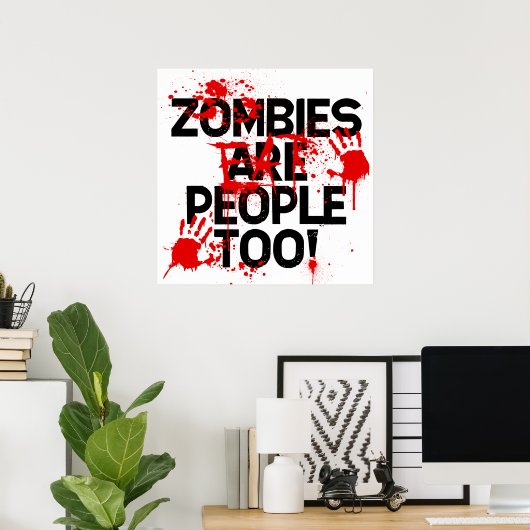 Protest bord poster (Thuiskantoor)