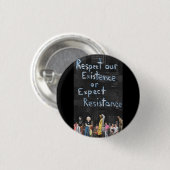 Protest bord ronde button 3,2 cm (Voorkant /achterkant)
