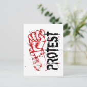 PROTEST BRIEFKAART (Staand voorkant)