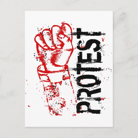 PROTEST BRIEFKAART (Voorkant)