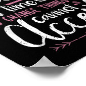 Protest Change What You Cannot Accept Black Histor Poster (Hoek)