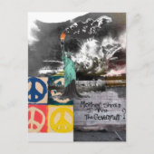 protest dame vrijheid moeder moet ik collage vertr briefkaart (Voorkant)