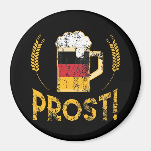 Protest Duitse vlag Beer Lover Oktoberfest Magneet (Voorkant)