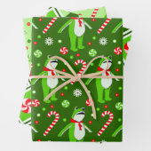 Protest Frog Christmas Holiday Inpakpapier Vel (In situ)