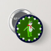 Protest geen koning kikker ronde button 5,7 cm (Voorkant /achterkant)