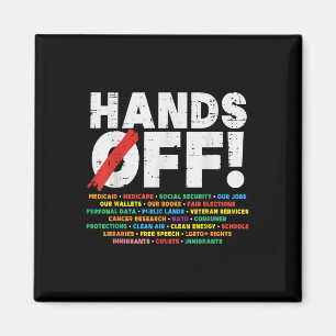 Protest Hands Off Medicare Social Security Weersta Magneet
