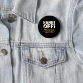 Protest Hands Off Medicare Social Security Weersta Ronde Button 5,7 Cm (In situ)