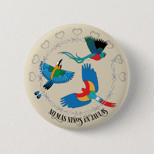 Protest Hex Sign No. Mas Niños en Jualas Button