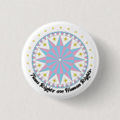 Protest Hex Sign Trans Rights Button (Voorkant)