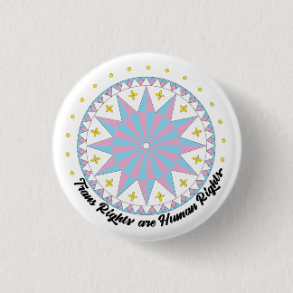 Protest Hex Sign Trans Rights Button