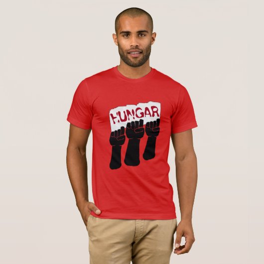 PROTEST HONGAR, geef Tekst uit om T-shirt te ontwe (Voorkant volledig)