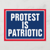 Protest is Patriotic First Amendment Briefkaart (Voorkant)