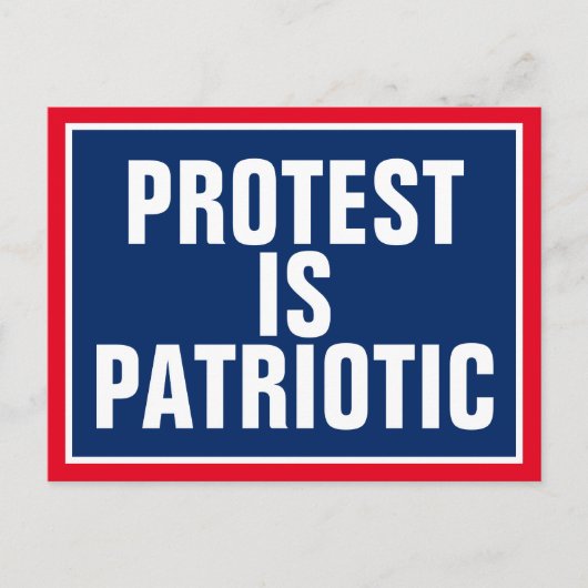 Protest is Patriotic First Amendment Briefkaart (Voorkant)