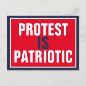 Protest is patriottisch briefkaart (Voorkant)