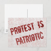 Protest is patriottisch briefkaart (Voorkant / Achterkant)