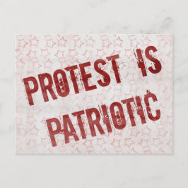 Protest is patriottisch briefkaart