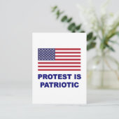 Protest is patriottisch briefkaart (Staand voorkant)