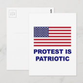 Protest is patriottisch briefkaart (Voorkant / Achterkant)