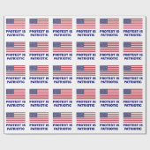 Protest is patriottisch cadeaupapier (Vlak)