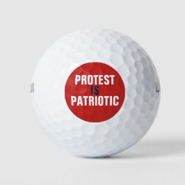 Protest is patriottisch golfballen