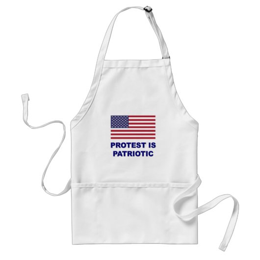 Protest is patriottisch standaard schort (Voorkant)