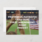 Protest is patriottisch verzet van het eerste amen briefkaart (Voorkant / Achterkant)