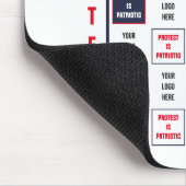 Protest is patriottische Logo Sjabloon Muismat (Hoek)
