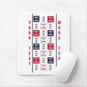 Protest is patriottische Logo Sjabloon Muismat (Met muis)