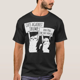Protest Katten en honden tegen Trump-Tanktop T-shirt