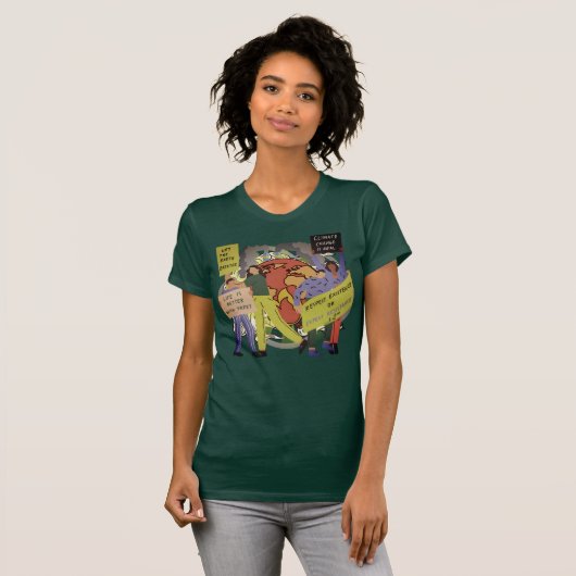 Protest klimaatverandering t-shirt (Voorkant volledig)