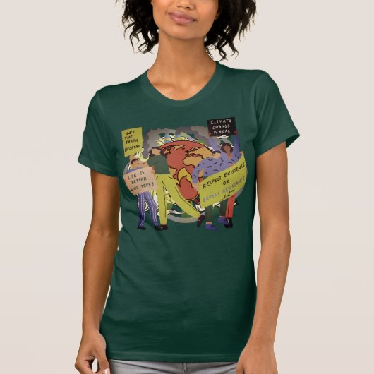 Protest klimaatverandering t-shirt (Voorkant)