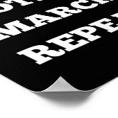 Protest maart weerleggen Herhaal Poster (Hoek)