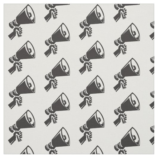 Protest Megafone Black White Pattern Stof (Swatch)