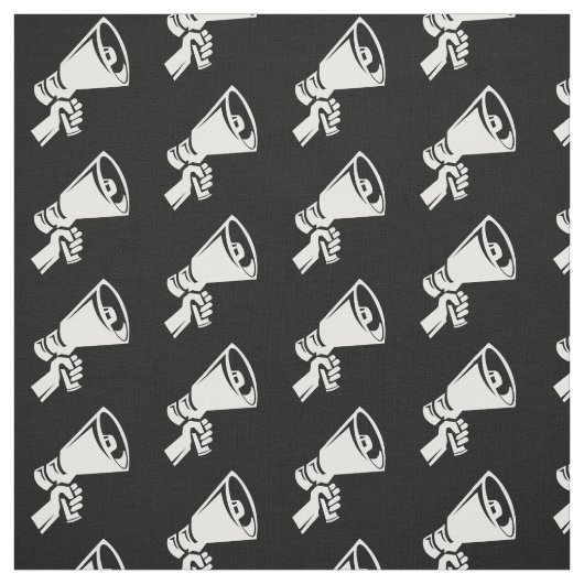 Protest Megafone Black White Pattern Stof (Swatch)