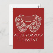 Protest met een verbod op abortus bij loopsporen briefkaart (Voorkant / Achterkant)