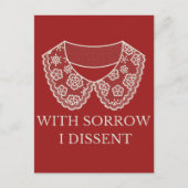 Protest met een verbod op abortus bij loopsporen briefkaart (Voorkant)