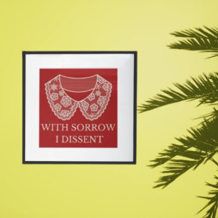 Protest met een verbod op abortus bij loopsporen perfect poster